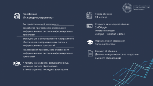 Переподготовка - 2026 Программное обеспечение информационных систем