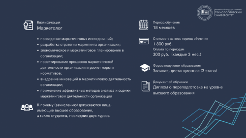 Переподготовка - 2026 Маркетинг